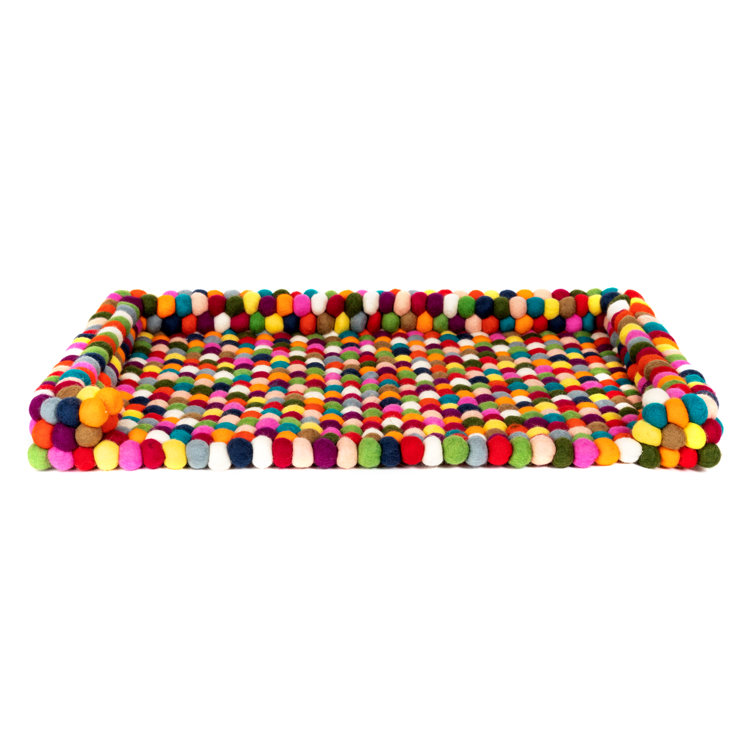 Tucker Murphy Pet™ Premium Felt Ball Dog Bed Wayfair